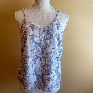 Snake skin pattern top